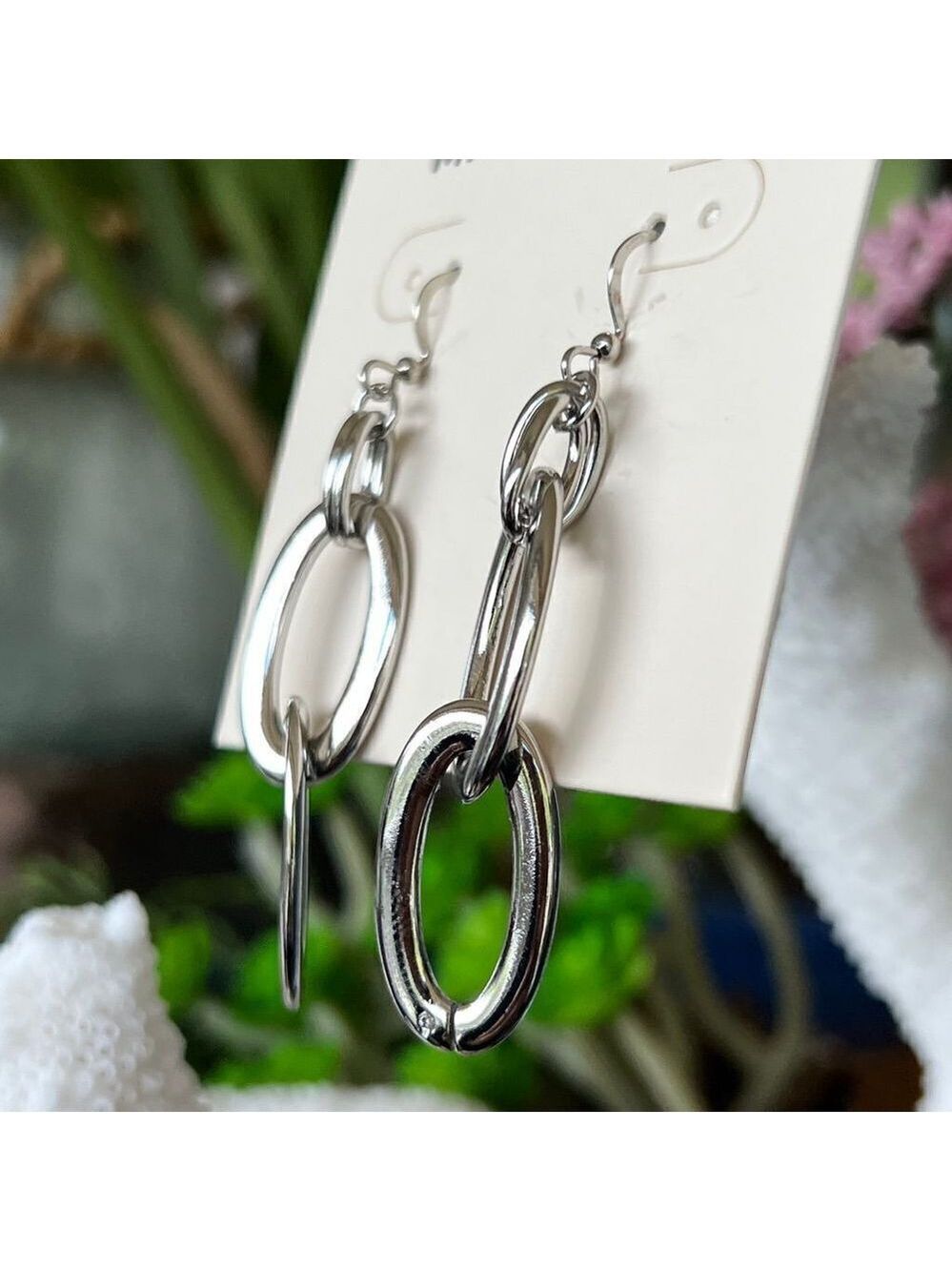 Silver Dangle Max Studio Earrings $16ea / 3 for $25 - Picture 2 of 7